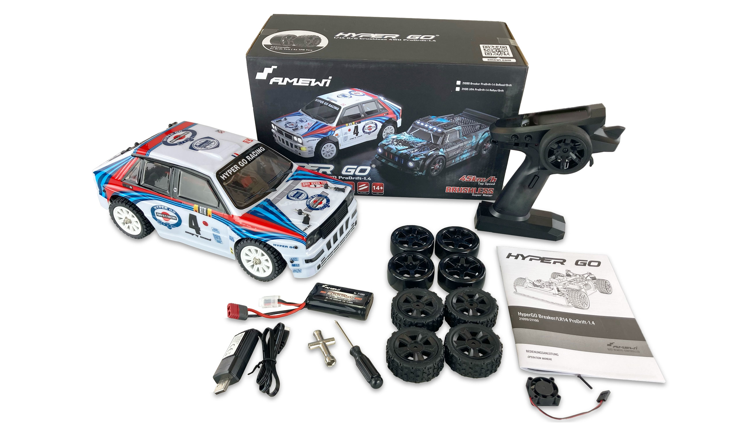 Amewi Tourenwagen Hyper Go LR14 Prodrift 1.4 RTR 1 14, Ansicht 4