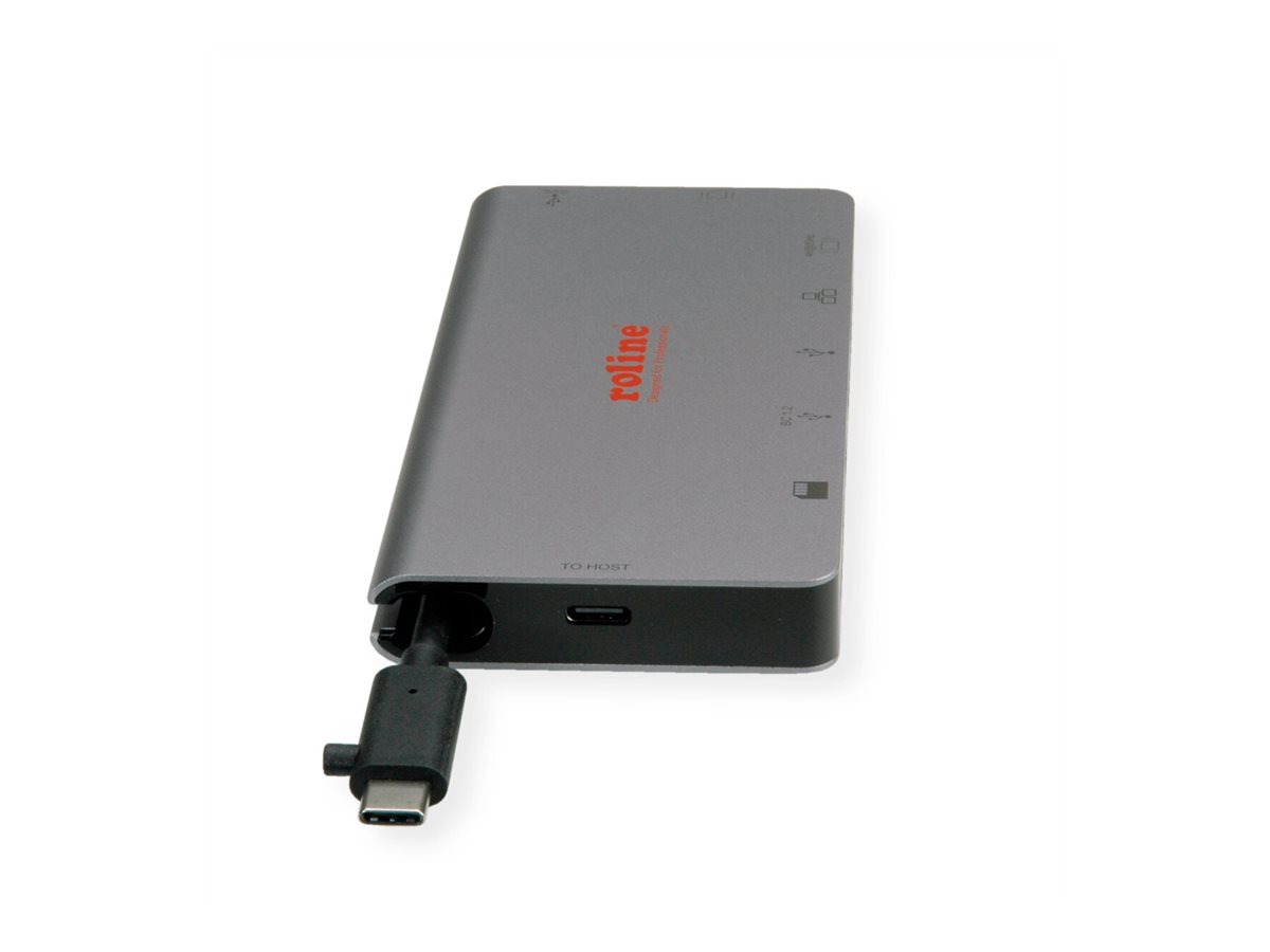 ROLINE Dockingstation - USB-C 3.2 - VGA, HDMI, Ansicht 4