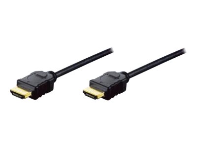 ASSMANN - HDMI-Kabel mit Ethernet - HDMI männlich zu HDMI männlich - 5 m - Doppelisolierung - Schwarz