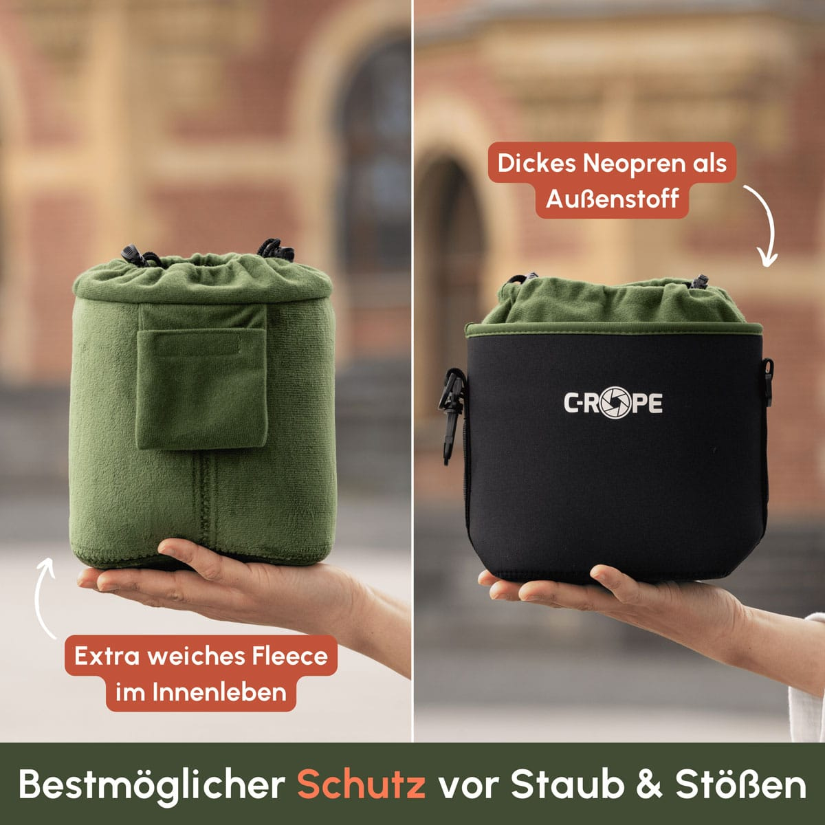 C-ROPE Kamerabeutel V2 Schwarz Variation XL 32x20x12cm retail, Ansicht 3