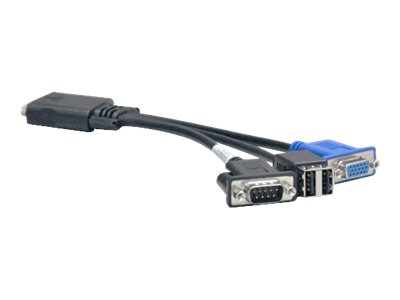 Lenovo Tastatur-  Video-  Maus- (KVM-) Kabel - USB DB-9 HD-15 (VGA)