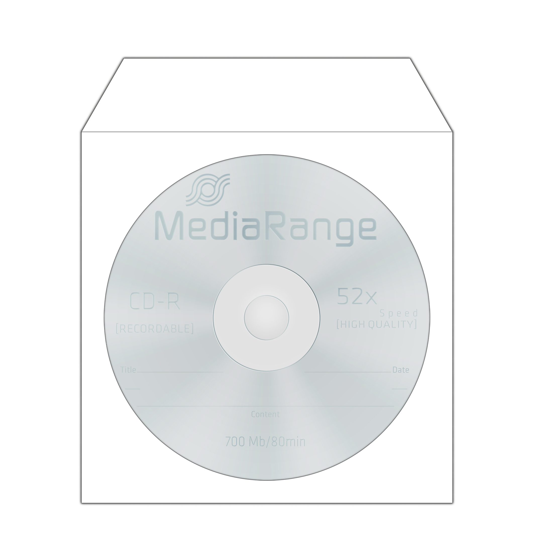 MEDIARANGE Retailpack 50 CD Paperbag with Flagwindow, Ansicht 3