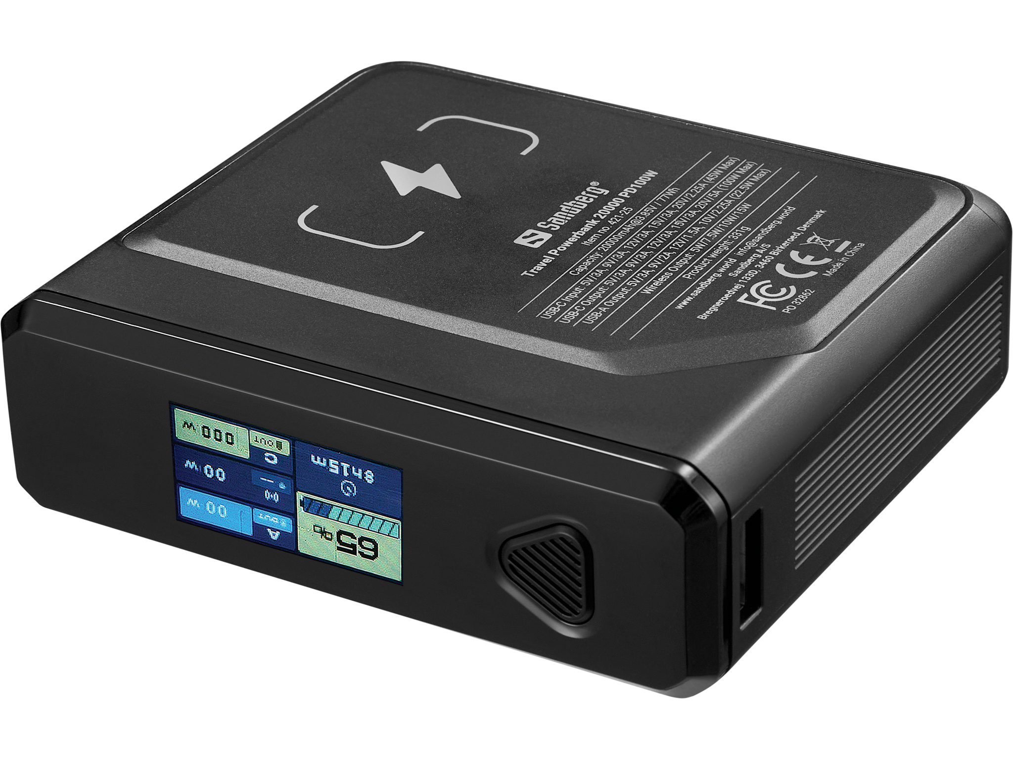 SANDBERG Travel - Induktive Power Bank - 5 / 9 / 12 / 15 / 20 V, Ansicht 3