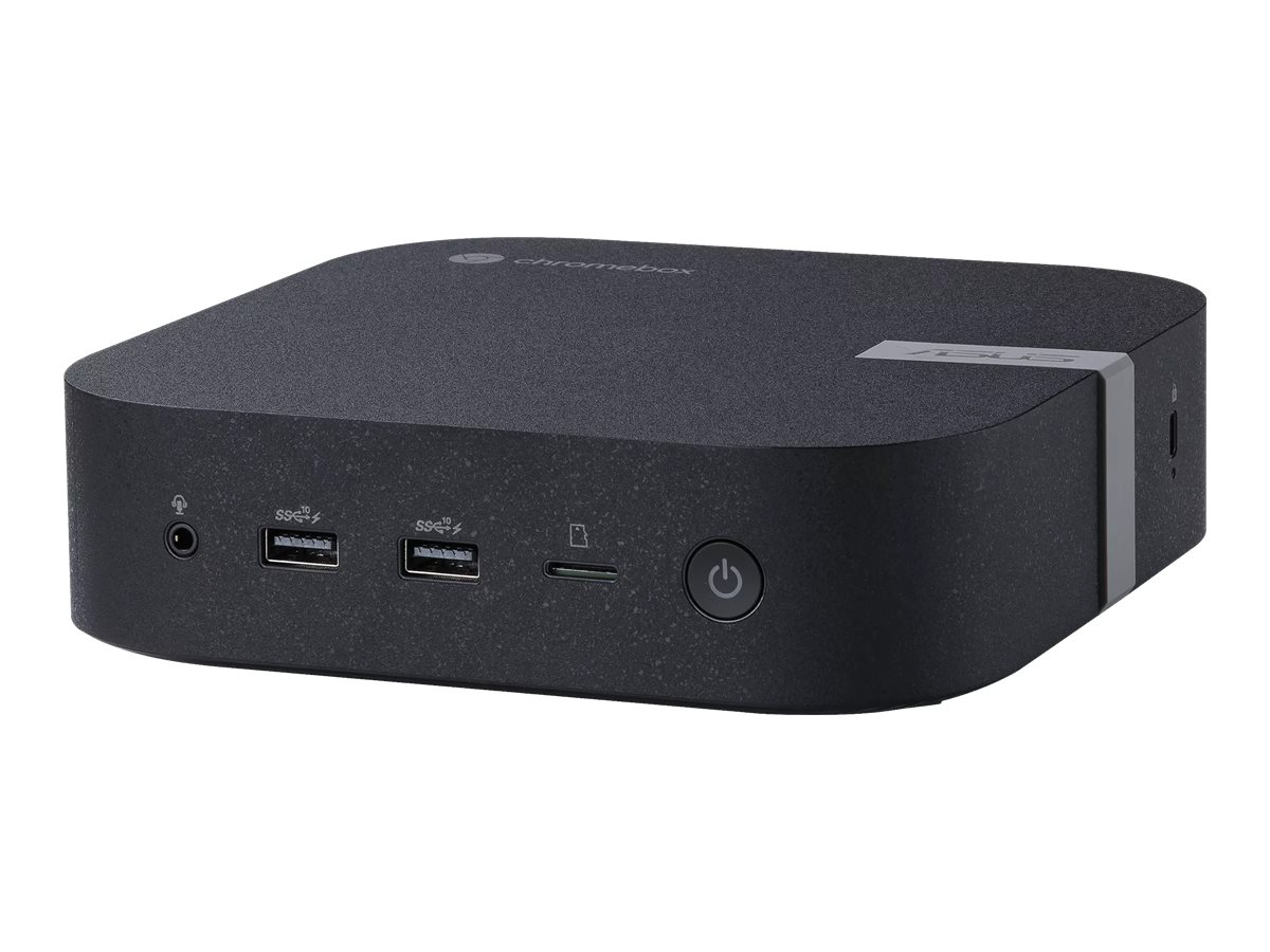 ASUS Chromebox 5 SC002UN - Mini-PC - 1 x Celeron 7305  1.1 GHz - RAM 4 GB - SSD 128 GB - NVMe - UHD Graphics - 1GbE 2.5GbE Bluetooth 5.2 Wi-Fi 6E - WLAN: Bluetooth 5.2 802.11abgnacax (Wi-Fi 6E)