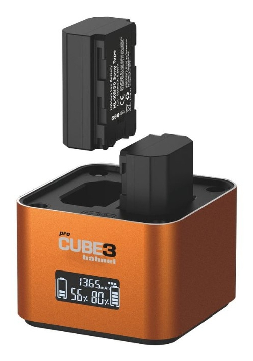 Hähnel Doppelladegerät Pro Cube 3 - Sony mit LCD-Display retail, Ansicht 3