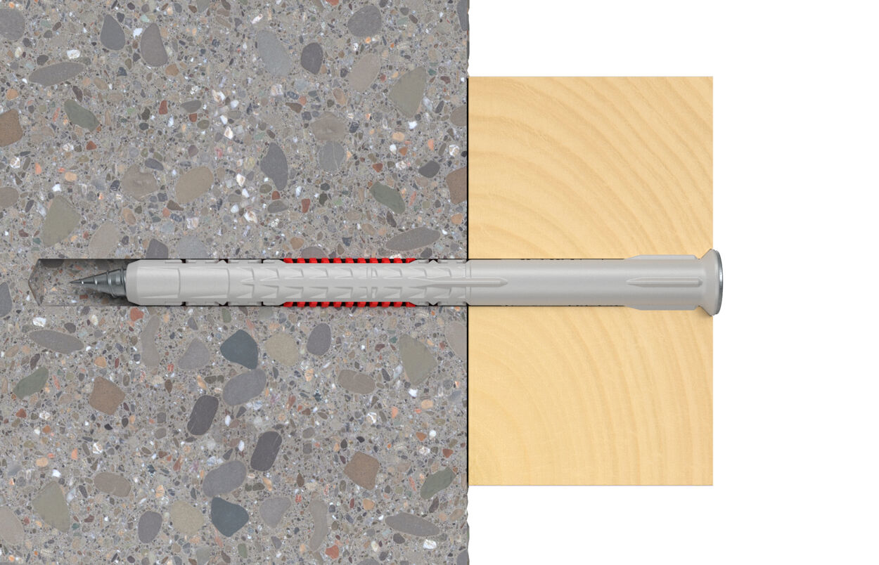 fischer 562151 - Spreizdübel - Beton - Gipsblock - Mauerwerk - Nylon - Grau - Verzinkter Stahl - Torx, Ansicht 4