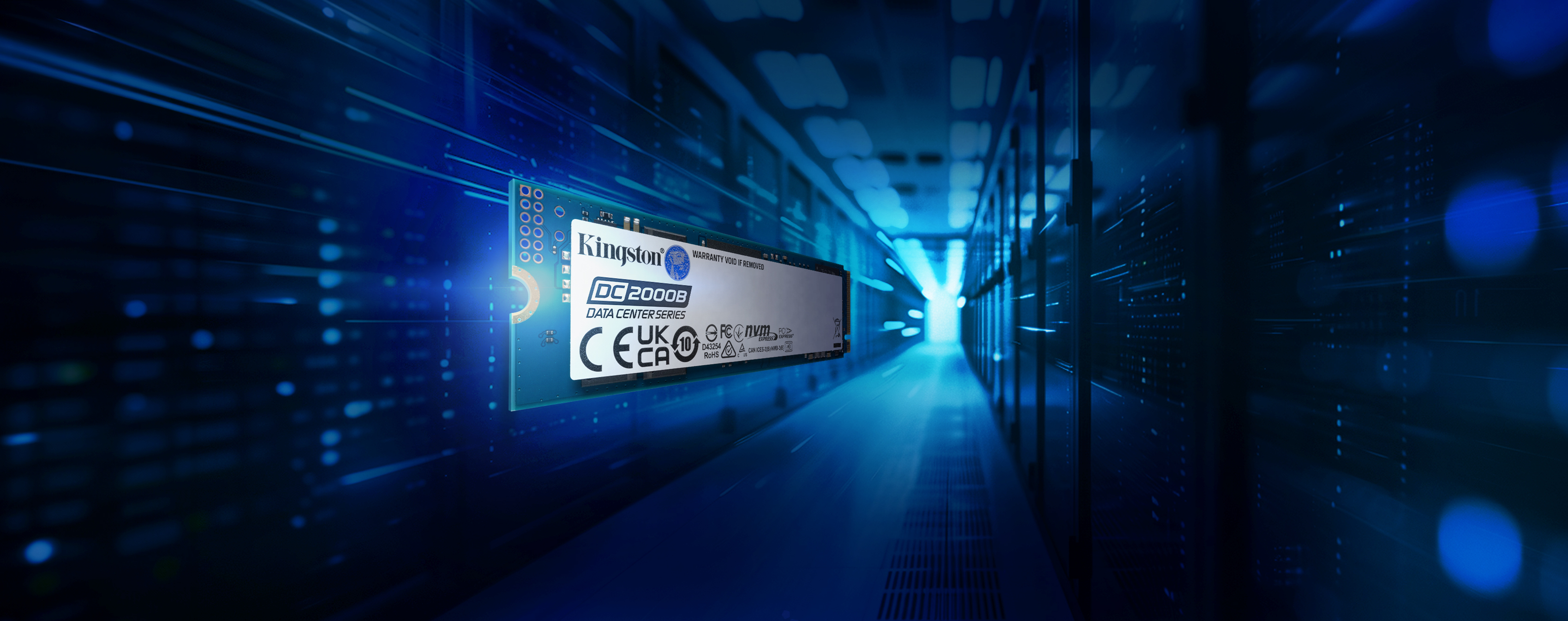 Kingston Data Center DC2000B - SSD - Enterprise - 480 GB - intern - M.2 2280 - PCIe 4.0 x4 (NVMe), Ansicht 4
