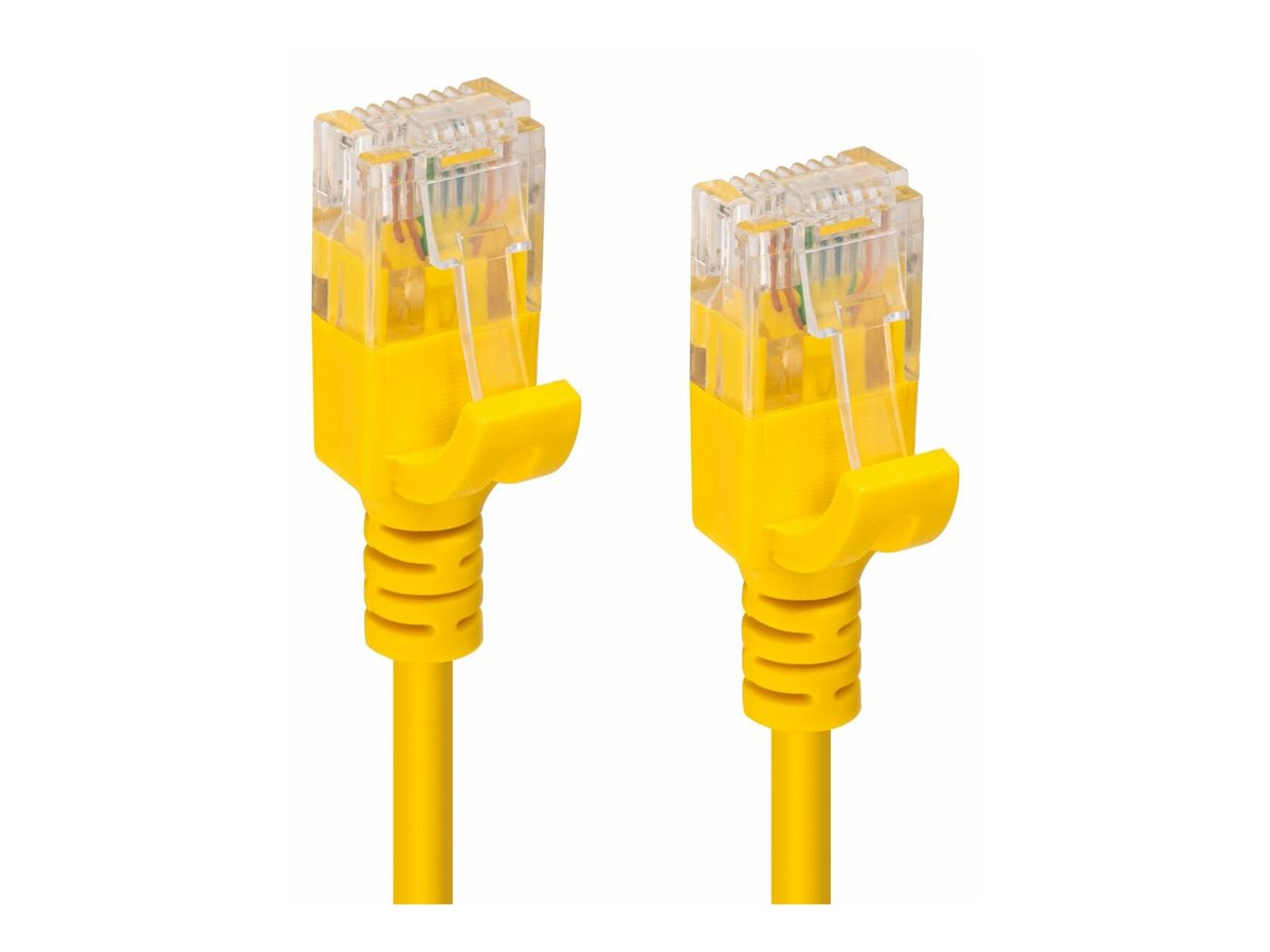 MicroConnect V-UTP6A075Y-SLIM - 7,5 m - Cat6a - U/UTP (UTP) - RJ-45 - RJ-45 - Gelb, Ansicht 2