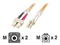 Secomp - Patch-Kabel - LC Single-Modus (M) zu SC Single-Modus (M) - 10 m - Glasfaser - 9/125 Mikrometer