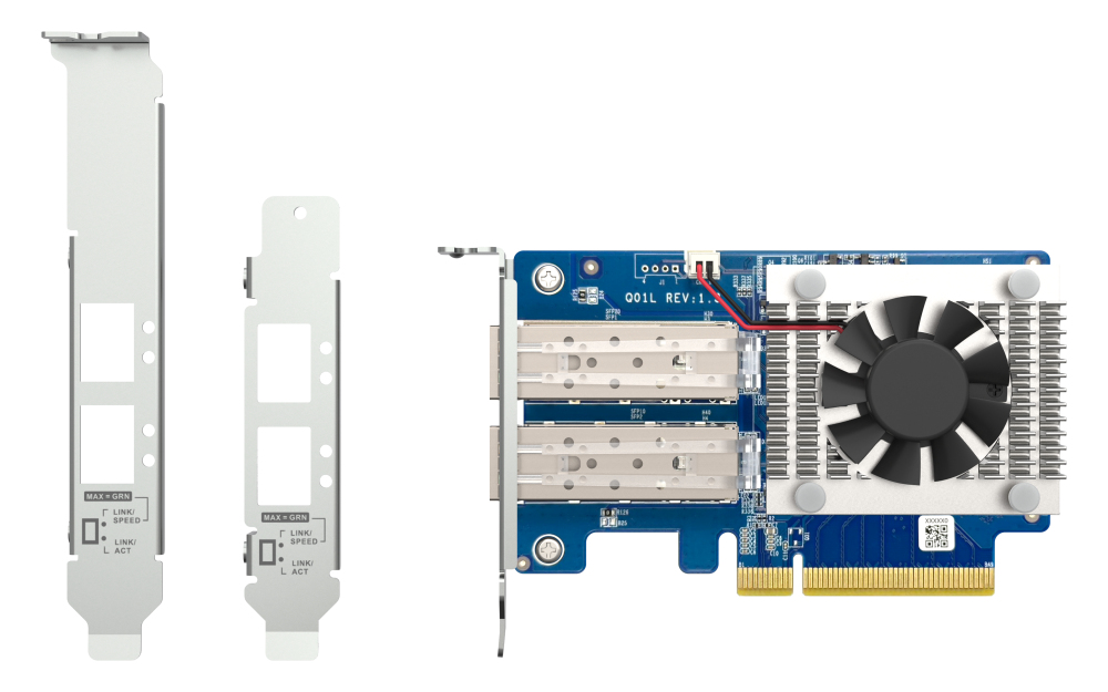 QNAP QXG-10G2SF-NXE - Erweiterungsmodul - PCIe 3.0 x8 Low-Profile, Ansicht 3