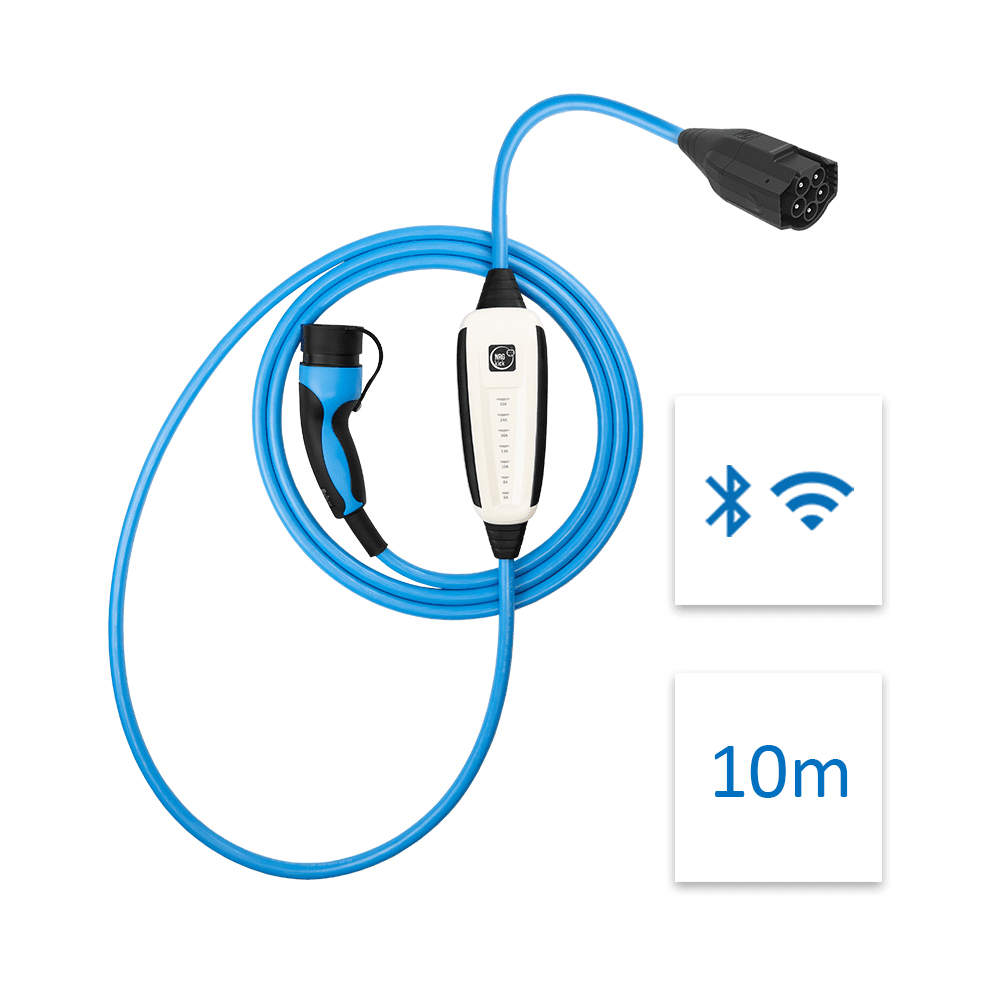 NRGkick Pure - Blau - Typ 2 - Gerade - Gerade - IP67 - IP69K - 22 kW, Ansicht 2