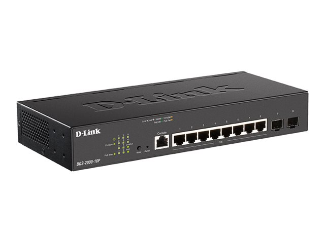 D-Link DGS 2000-10P - Switch - L3 - managed - 8 x 10/100/1000 (PoE+)