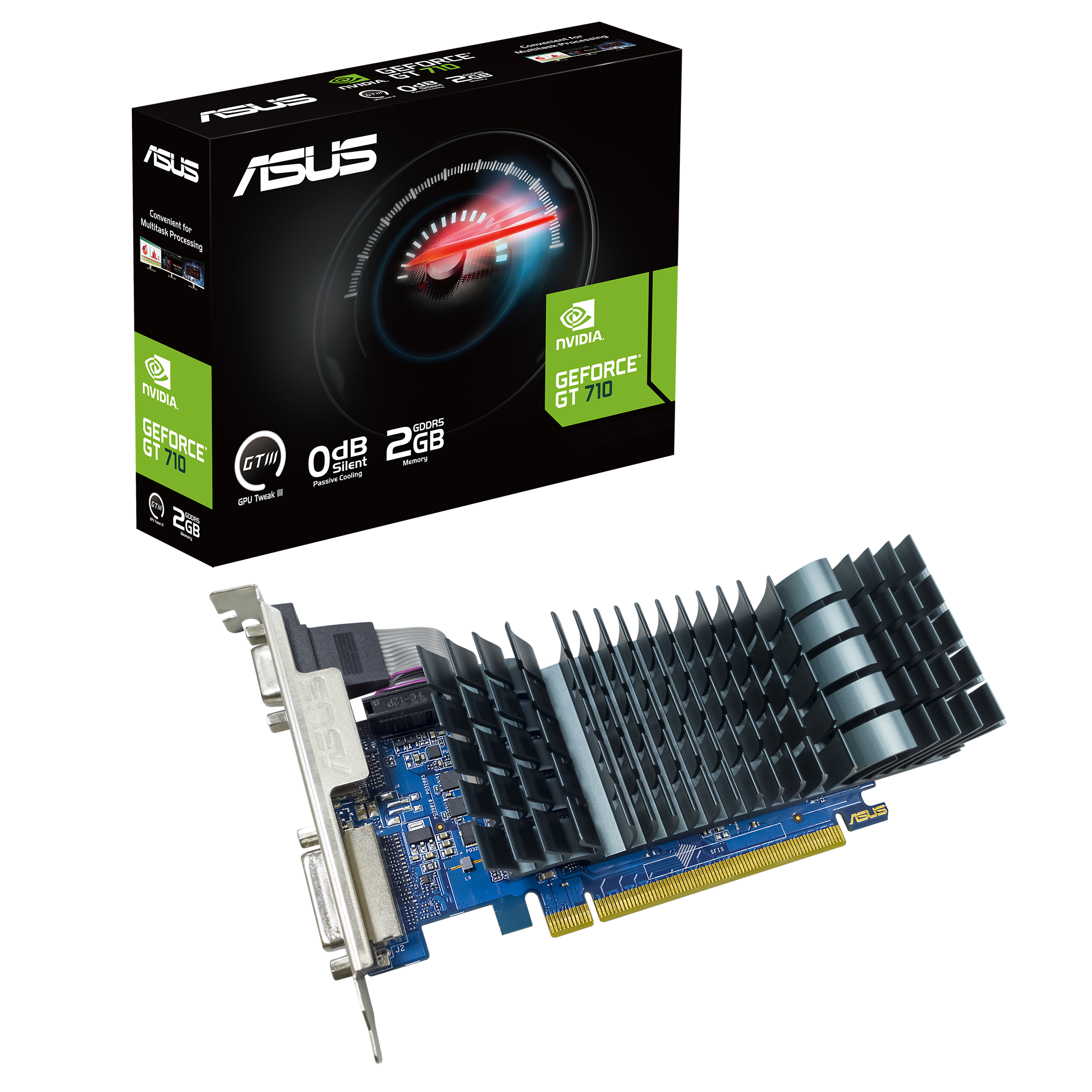 ASUS GeForce GT 710 EVO - Grafikkarten - GF GT 710, Ansicht 4