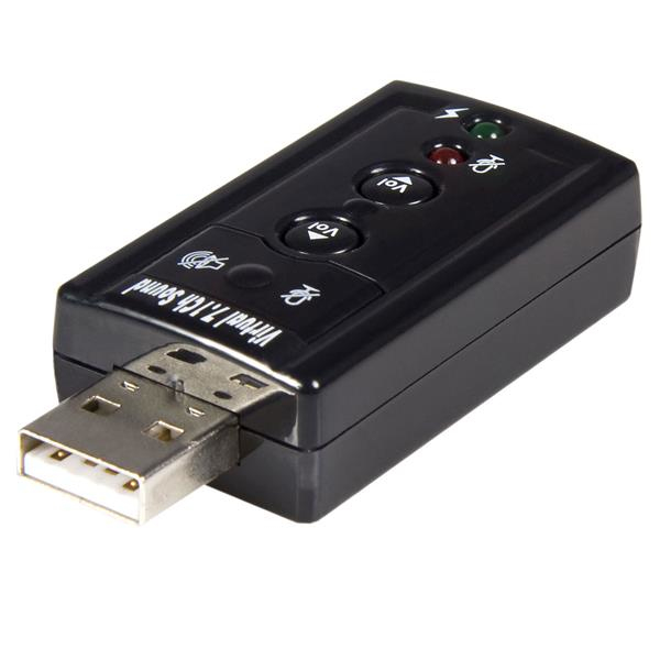 StarTech.com USB Audio Adapter 7.1 - USB auf Soundkarte Virtual 3D Soundeffekt 7.1 - Soundcard mit USB (Stecker), Ansicht 2