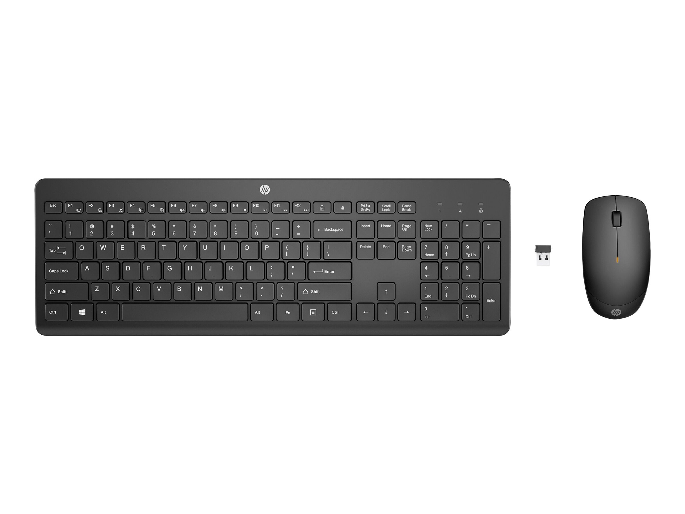 HP 235 - Tastatur-und-Maus-Set - kabellos - TL: US, QWERTY, Ansicht 4