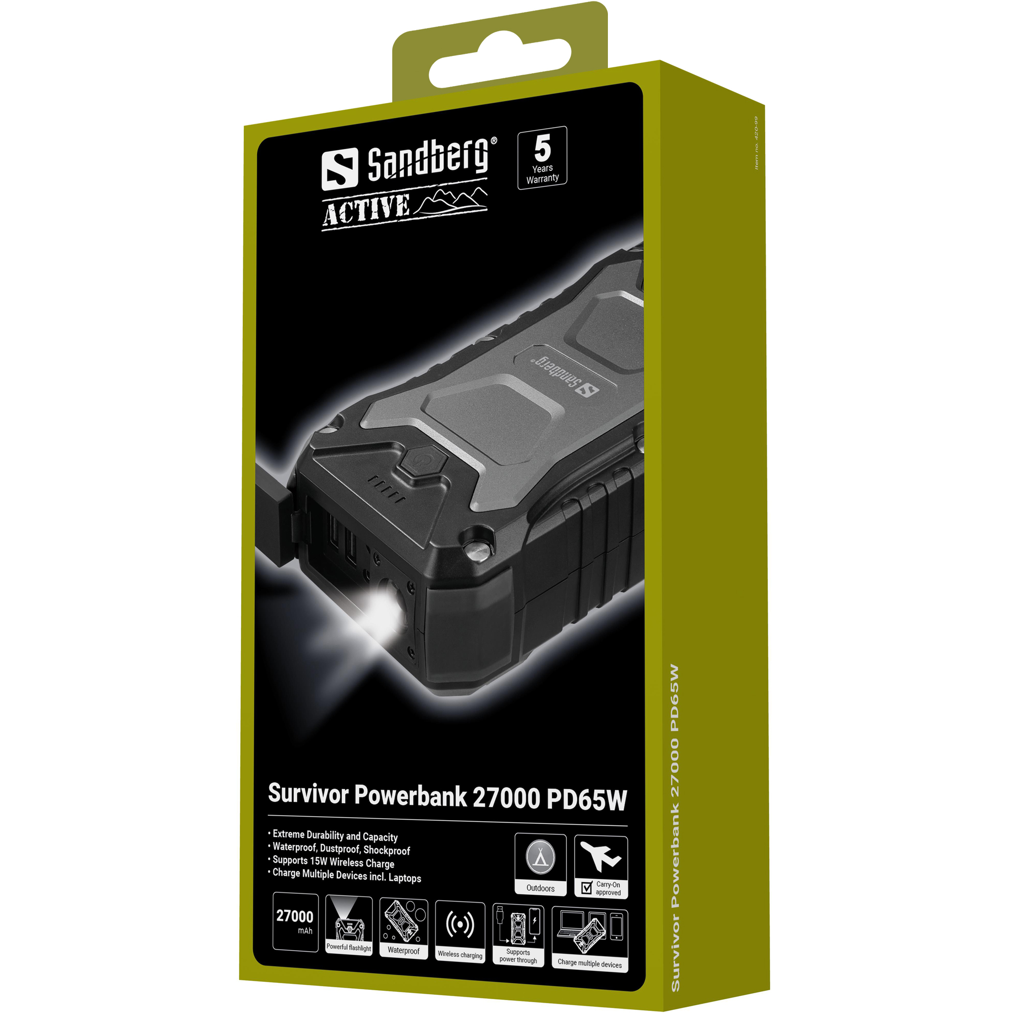 SANDBERG Survivor Powerbank 27000 PD65W, Ansicht 2