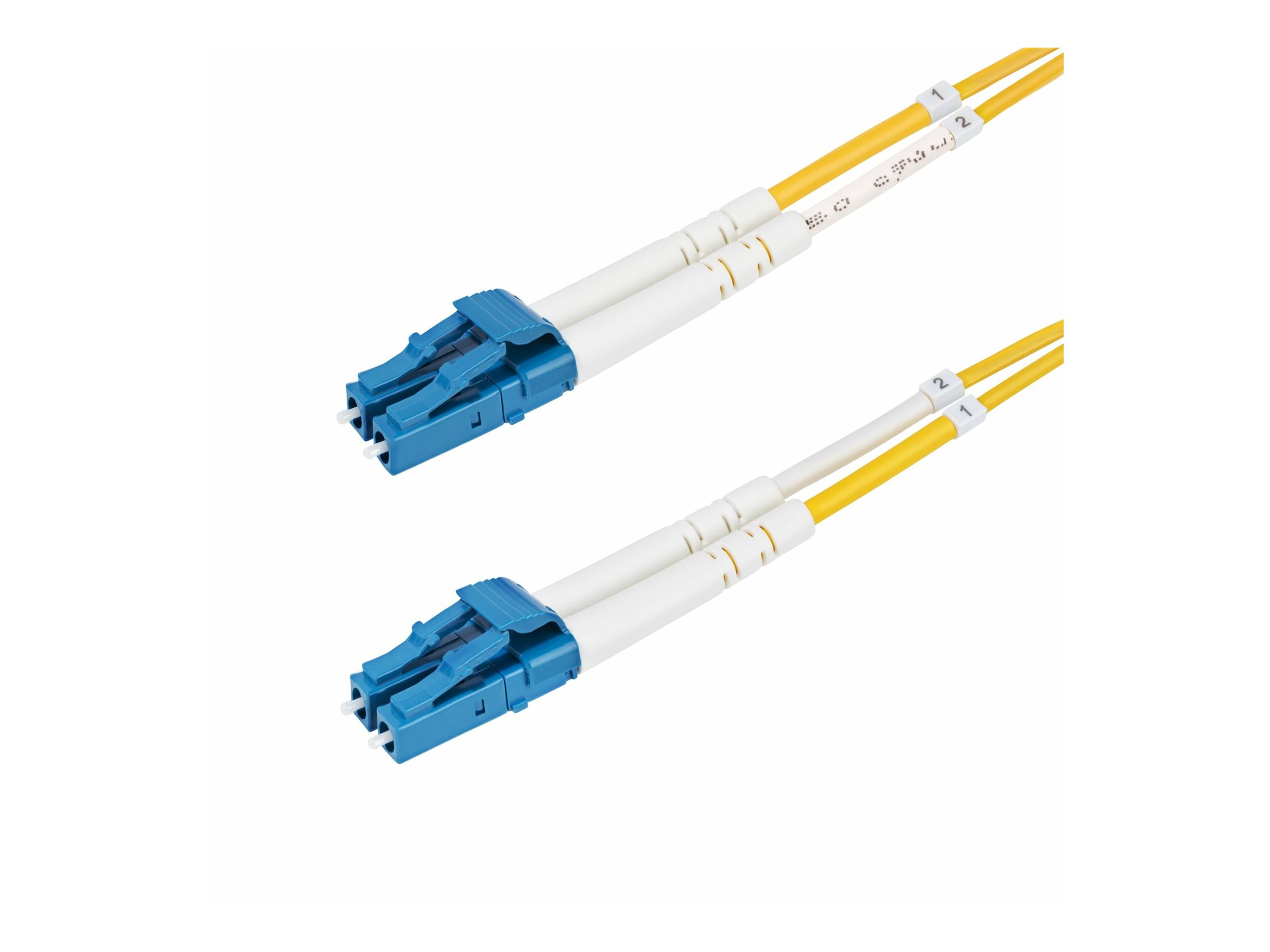StarTech.com 2m (6.6ft) LC to LC (UPC) OS2 Single Mode Duplex Fiber Optic Cable 9125µm Laser Optimized 10G Bend Insensitive Low Insertion Loss - LSZH Fiber Patch Cord (SMDOS2LCLC2M)