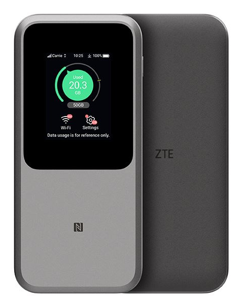 ZTE MU5120 Mobiler 5G-WLAN-Hotspot 3800 MBit/s Grau, Ansicht 2