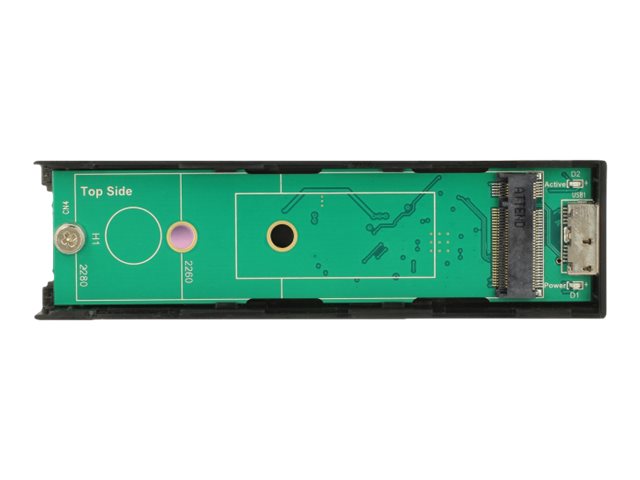 Delock External Enclosure M.2 42/60/80 mm > SuperSpeed USB 10 Gbps Type Micro-B - Speichergehäuse - M.2 Card - USB 3.1 Gen 2 (42598)