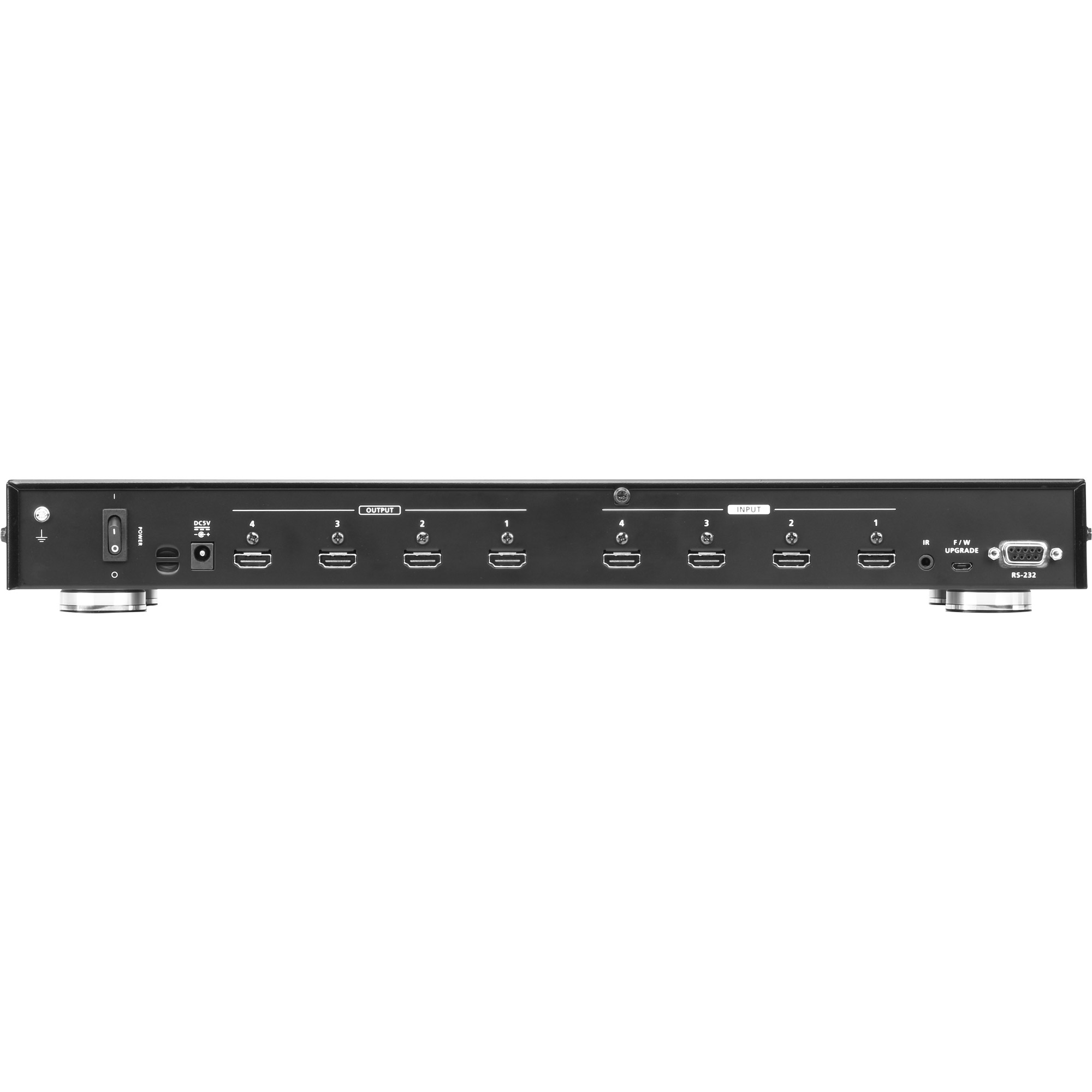 ATEN 4x4 4K HDMI Matrix Switch - AV-Matrix-Umschalter - 10,2 Gbit/s - 340 MHz - 4096 x 2160 Pixel - Schwarz - Metall