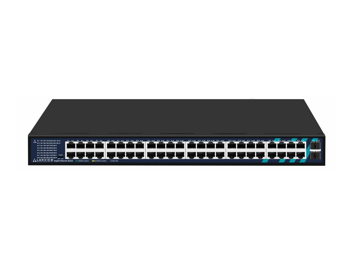 Lanview Unmanaged RJ45 With 2 Gigabit SFP ports Full - Switch - 1 Gbps, Ansicht 2
