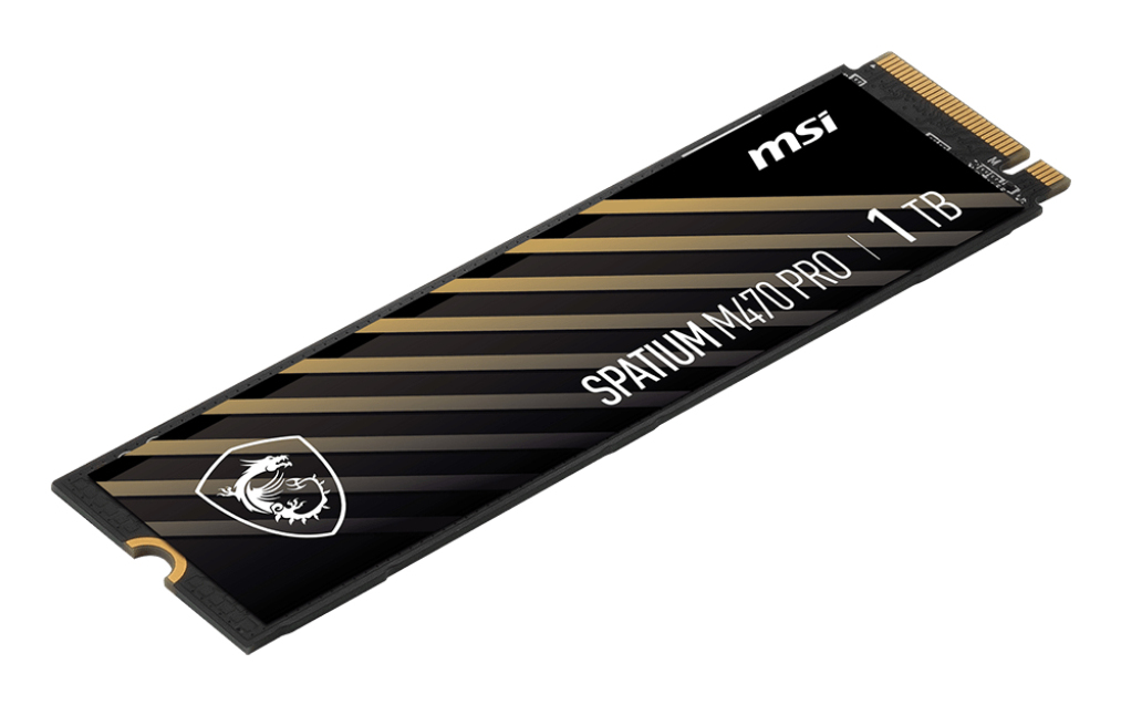 MSI SPATIUM M470 PRO - SSD - 1 TB - intern - M.2 2280 - PCIe 4.0 x4 (NVMe), Ansicht 3