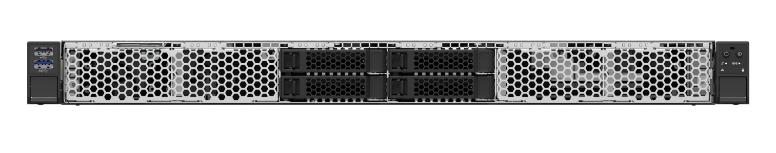 Intel Server System M50CYP1UR204 - Server - Rack-Montage - 1U - keine CPU - RAM 0 GB - SATA - Hot-Swap 6.4 cm (2.5), Ansicht 4