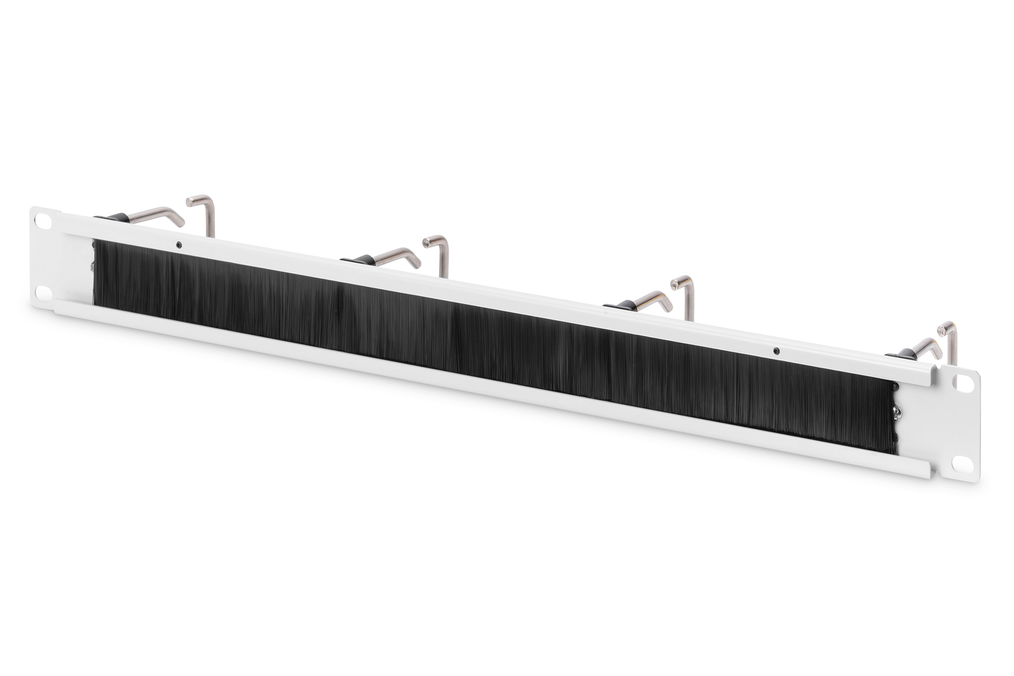 DIGITUS Kabelrangierpanel mit Stahlbügeln und Bürstenleiste für 482,6 mm (19)-Schränke, 1HE, Ansicht 2