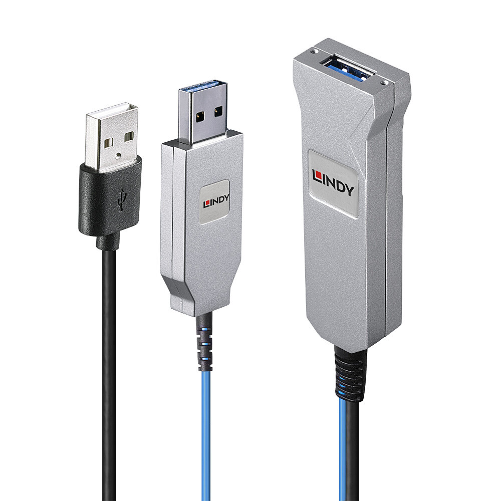 Lindy USB-Kabel - USB (M) zu USB (W) - USB 3.1 Gen1 - 30 m - Active Optical Cable (AOC), Ansicht 5