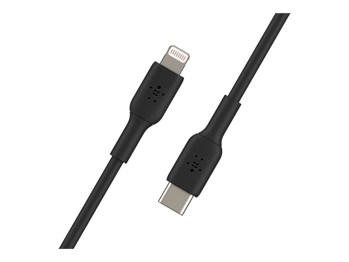 Belkin BoostCharge - Lightning-Kabel - 24 pin USB-C männlich zu Lightning männlich - 2 m - Schwarz - (18 W), Ansicht 3