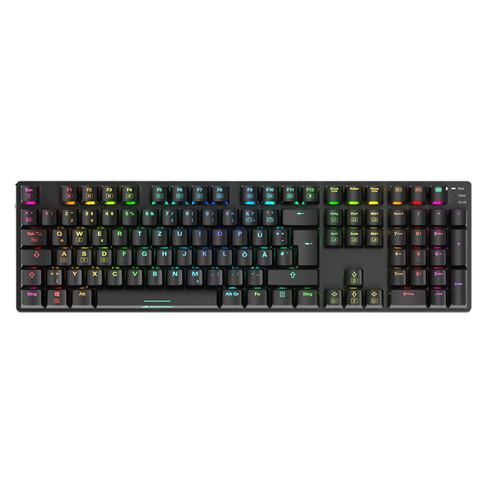 Sharkoon SKILLER SGK36W Red - TL: Deutsch, QWERTZ, Ansicht 2