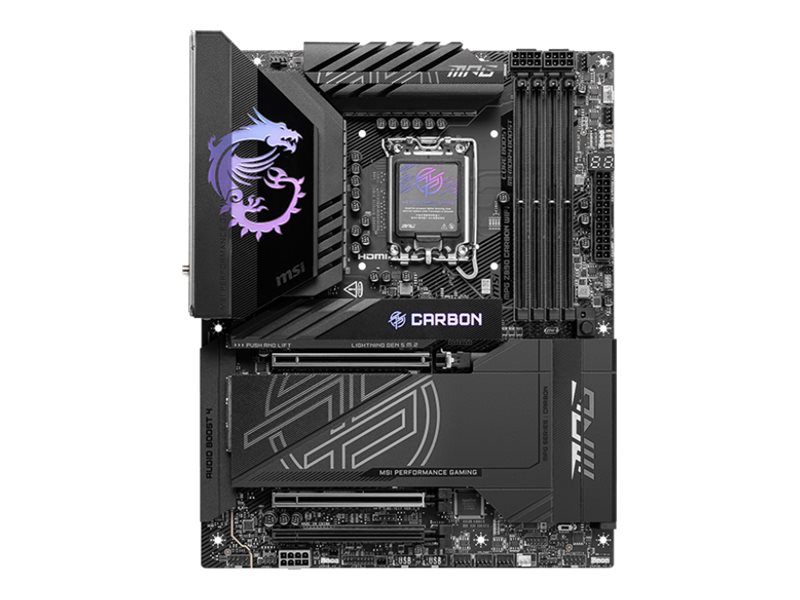 MSI MPG Z890 Carbon WiFi - Motherboard - ATX - LGA1851-Sockel - Z890 Chipsatz - USB 3.2 Gen 1, USB-C 3.2 Gen 2x2 - 2.5 G