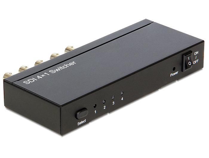 Delock 4 > 1 - Video-Schalter x 3G-SDI - Desktop, Ansicht 2