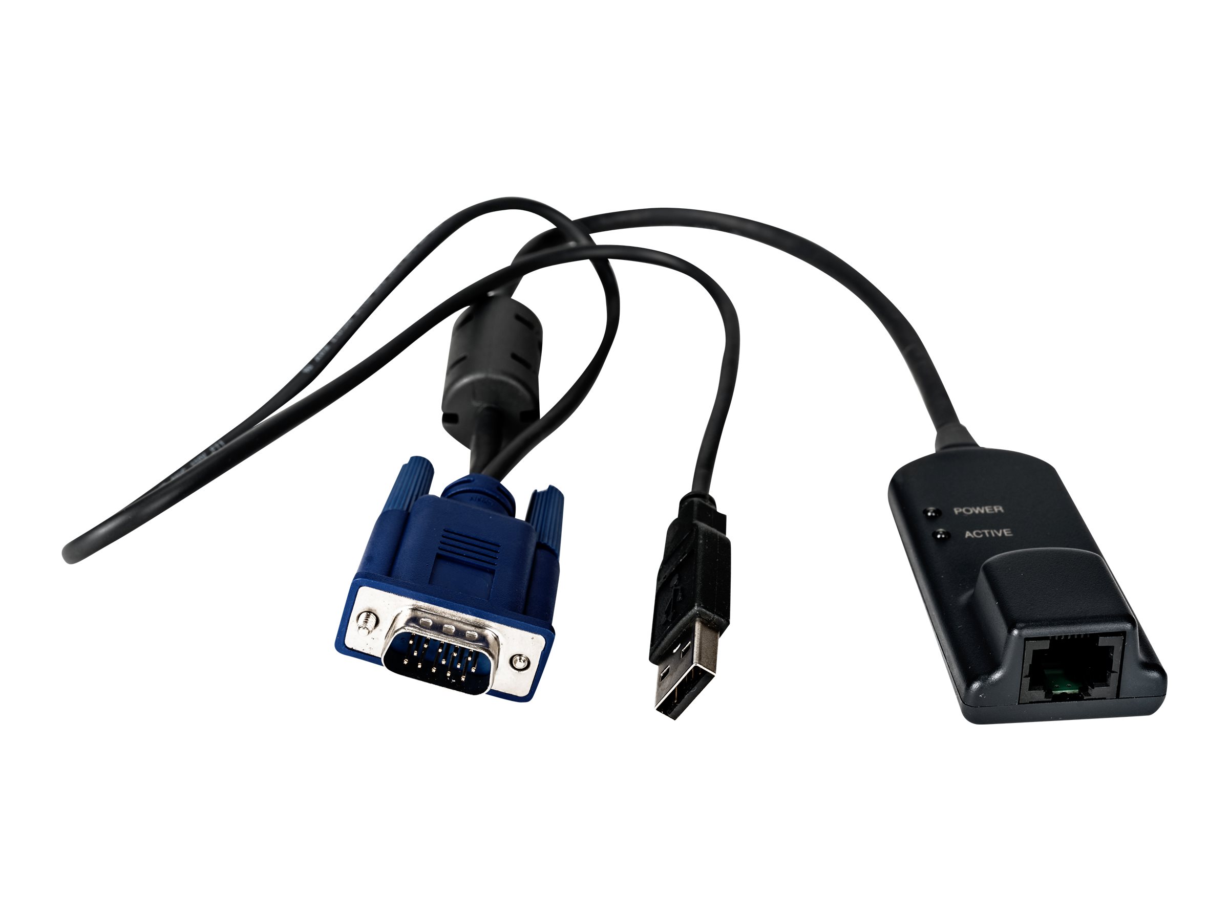 Vertiv Avocent MPUIQ-VMCHS Tastatur/Video/Maus KVM-Kabel Schwarz, Blau 0,3556 m (MPUIQ-VMCHS)