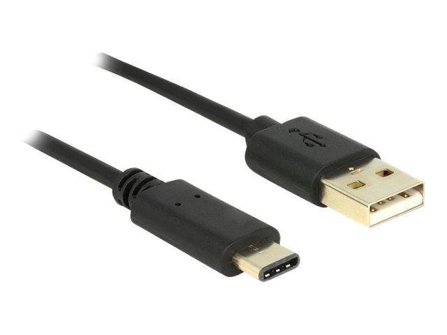 Delock - USB-Kabel - 24 pin USB-C (M) zu USB (M) - USB 2.0 - 3 A - 2 m - Schwarz