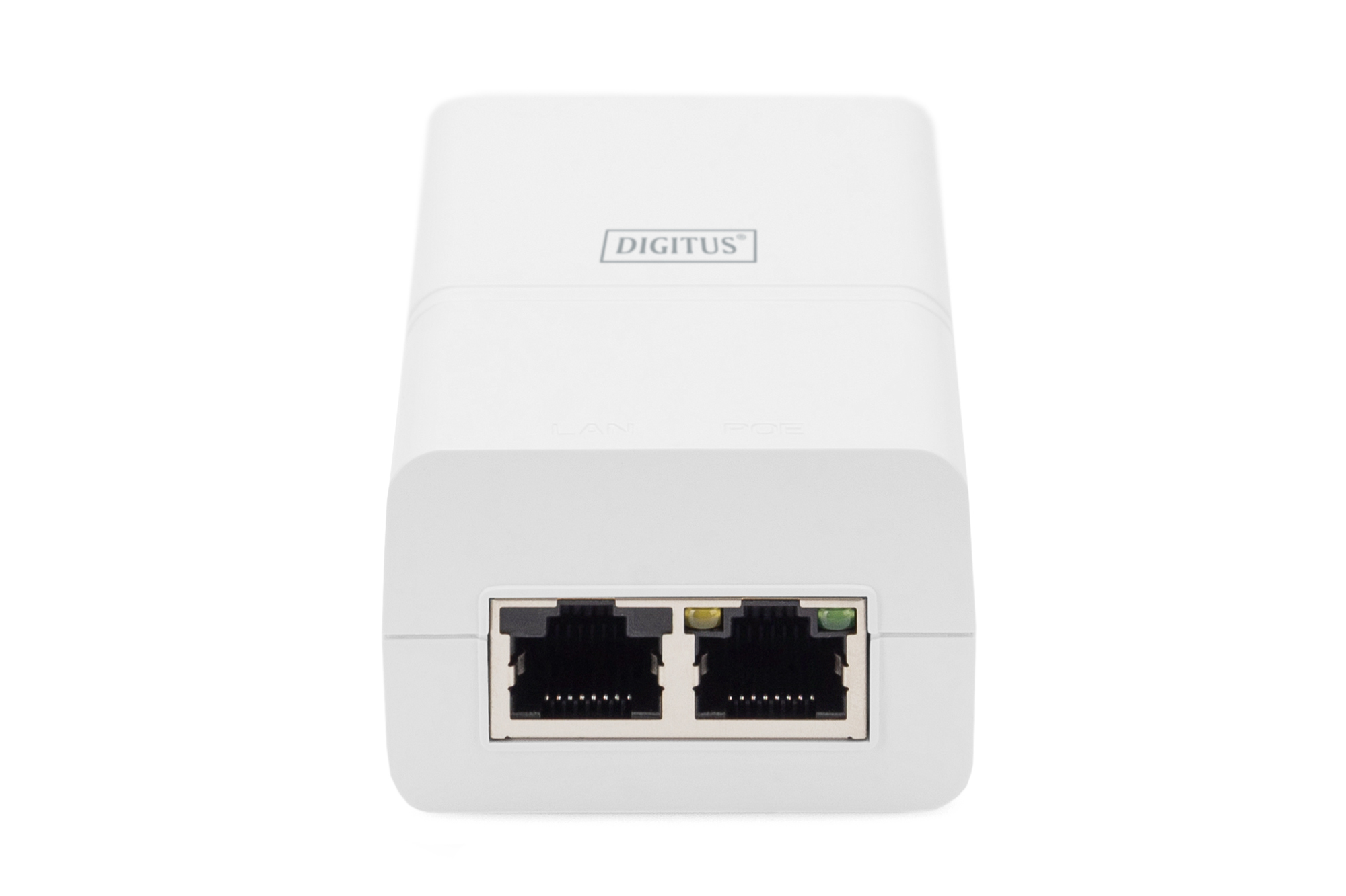 DIGITUS PoE Midspan Injektor 802.3at 30W weiß Gigabit Ethernet - Switch - Ethernet, Ansicht 3