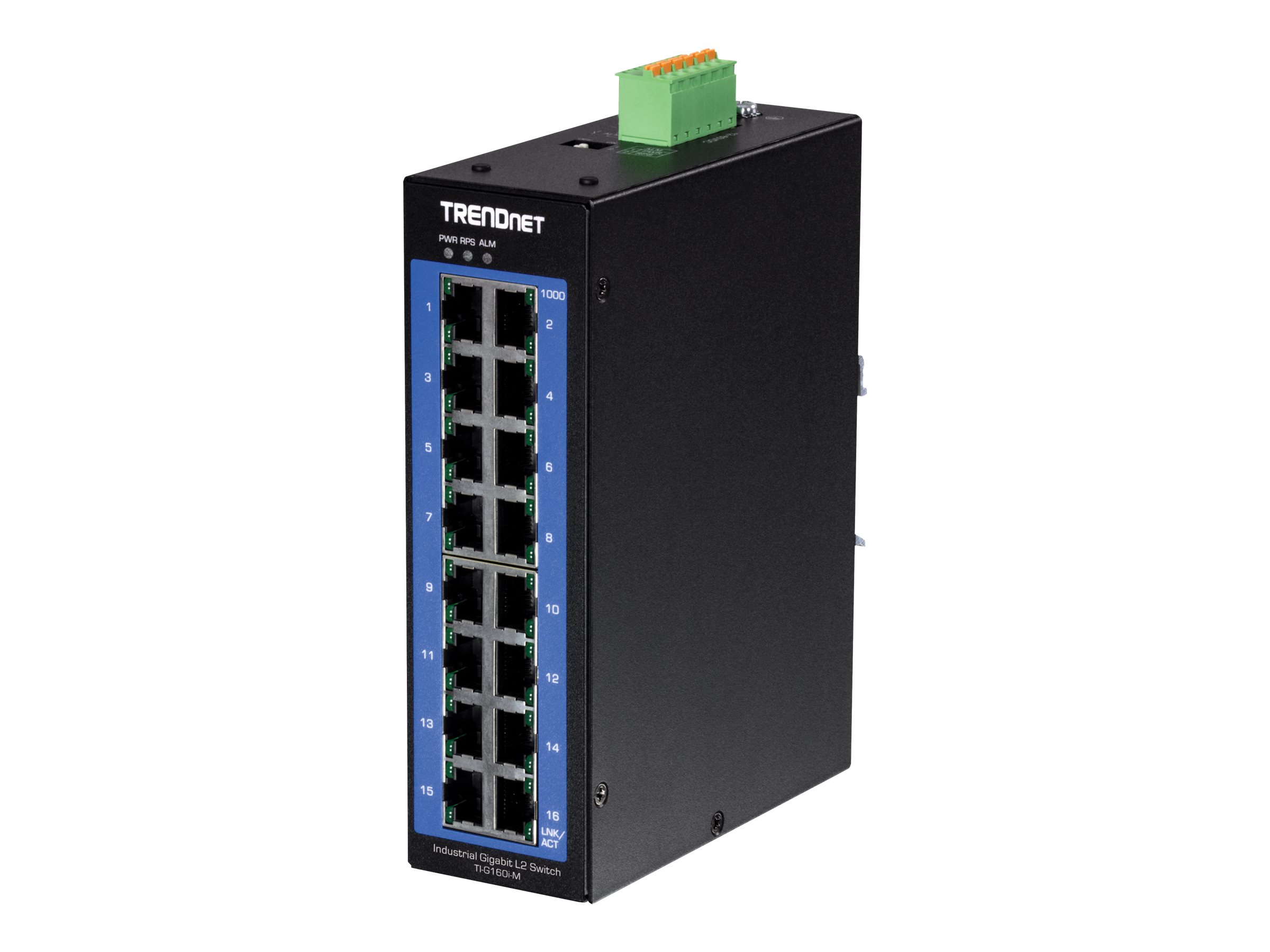 TrendNet 16-Port Industr. Gigabit L2 Managed DIN-Rail Swit (TI-G160I-M)