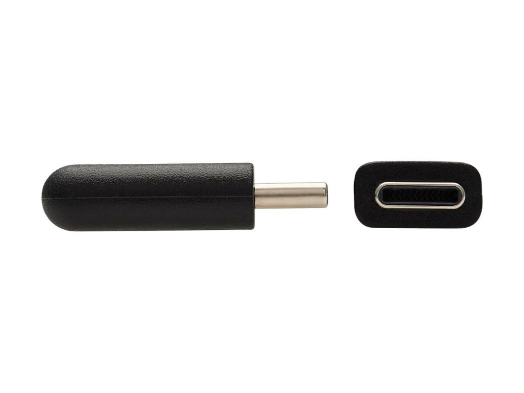 Eaton Tripp Lite Series USBC Cable (M/M) - USB 2.0, Thunderbolt 3, 100W PD Charging, Right-Angle Plug, Black, 2 m (6.6 ft.)
