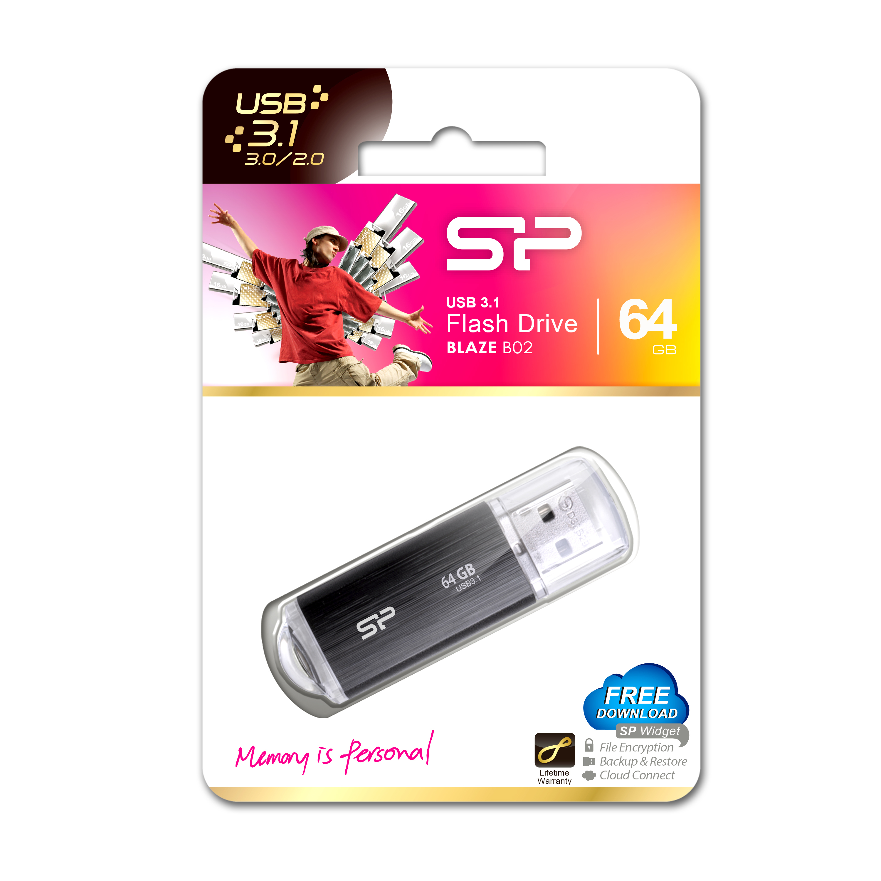 Silicon Power Blaze B02 - USB-Flash-Laufwerk, Ansicht 2