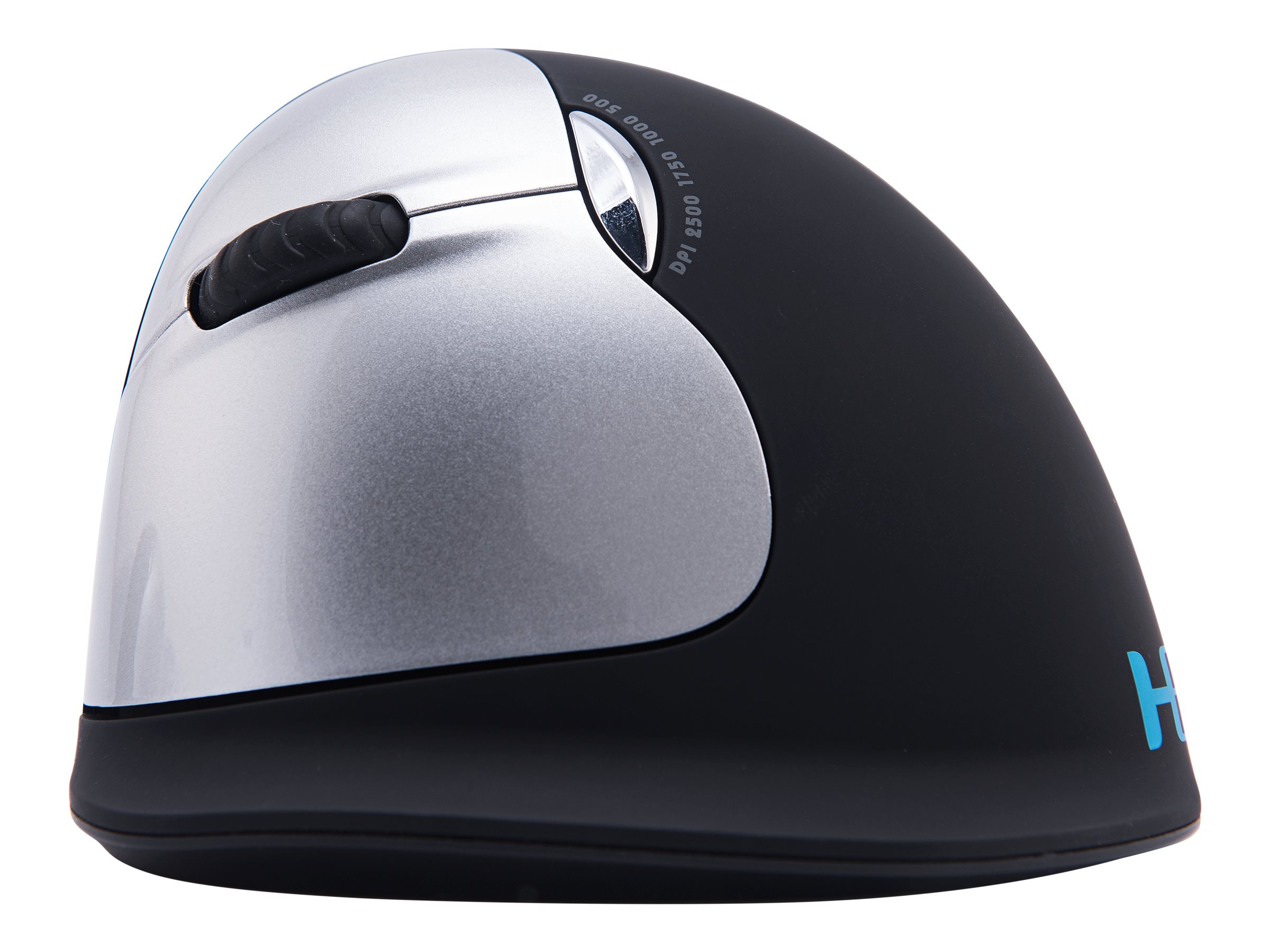 R-Go Ergonomische Maus HE Break - Maus - ergonomisch - Für Linkshänder - 5 Tasten - kabellos - 2.4 GHz, Ansicht 4