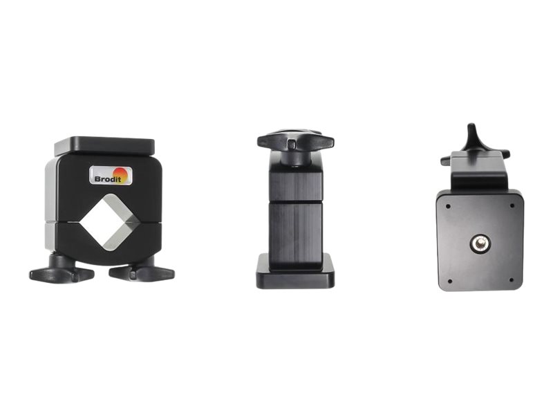 Brodit Pipe Mount with mounting plate - Aktive Halterung - Drinnen - Schwarz, Ansicht 3