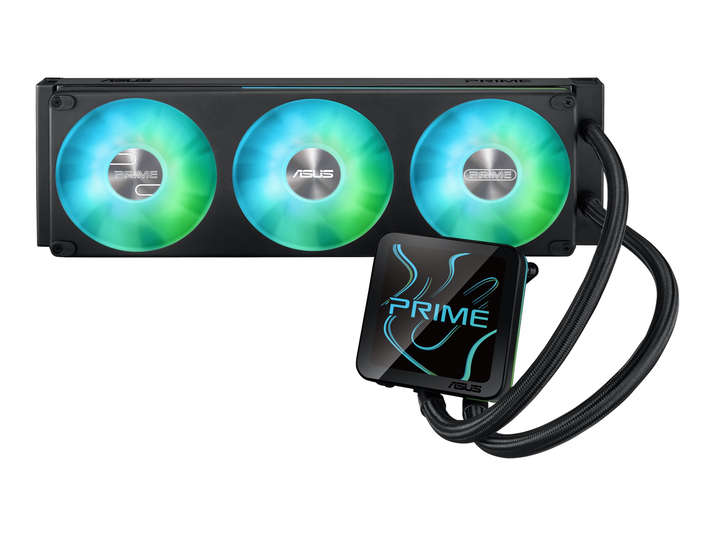 ASUS Prime LC II 360 ARGB LCD - Prozessor-Flüssigkeitskühlsystem - Kühlergröße: 360 mm - (für: AM4, AM5, LGA1851, LGA1700)