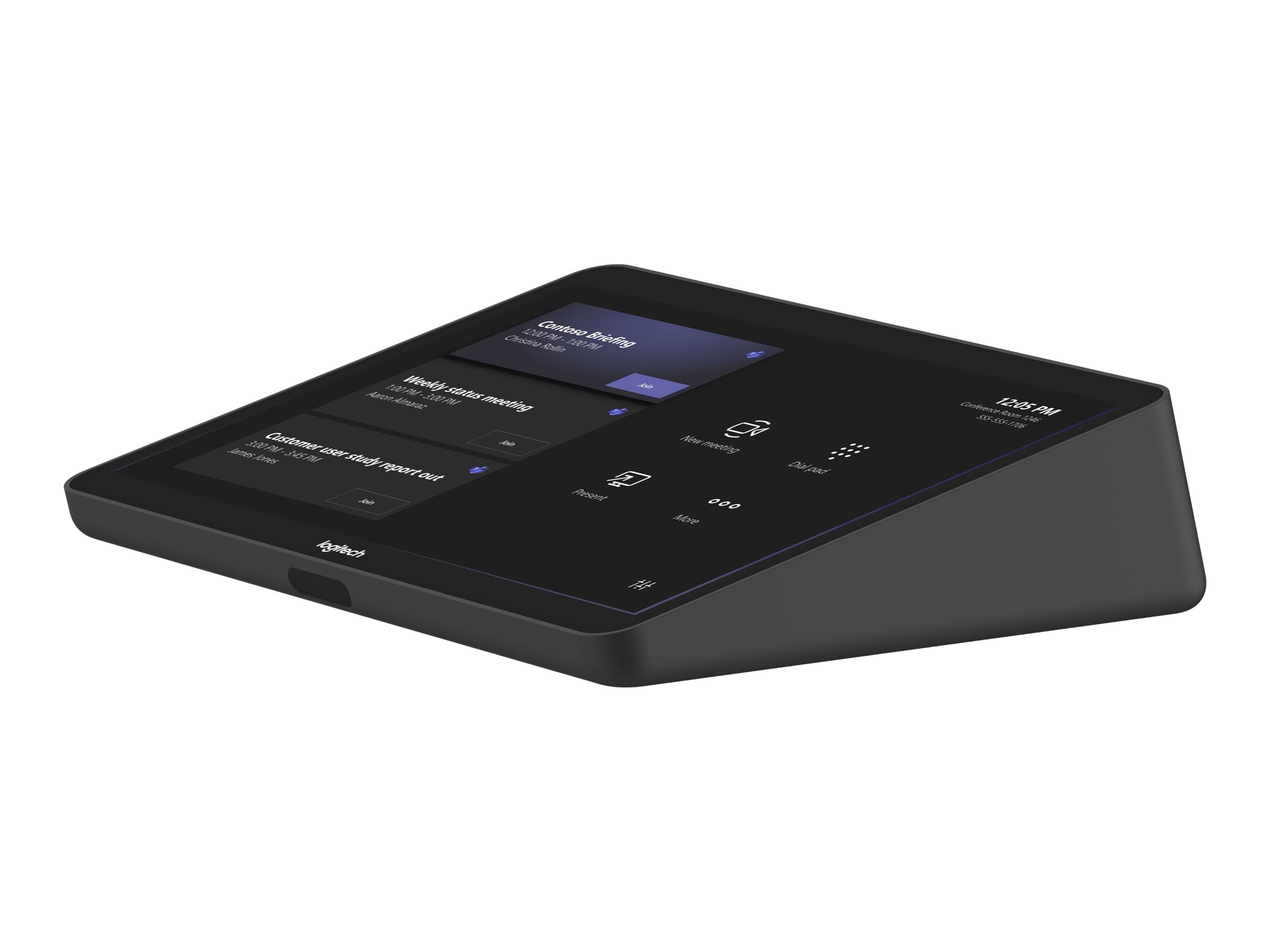 Logitech Small Room with Tap + MeetUp + Intel NUC for Microsoft Teams Rooms - Kit für Videokonferenzen (Logitech Tap Logitech PC Mount)