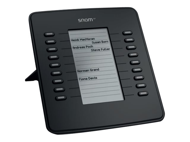 snom D7 - Funktionstasten-Erweiterungsmodul für VoIP-Telefon - Schwarz - für snom 715, 720, 720 UC edition, 760, 760 UC Edition