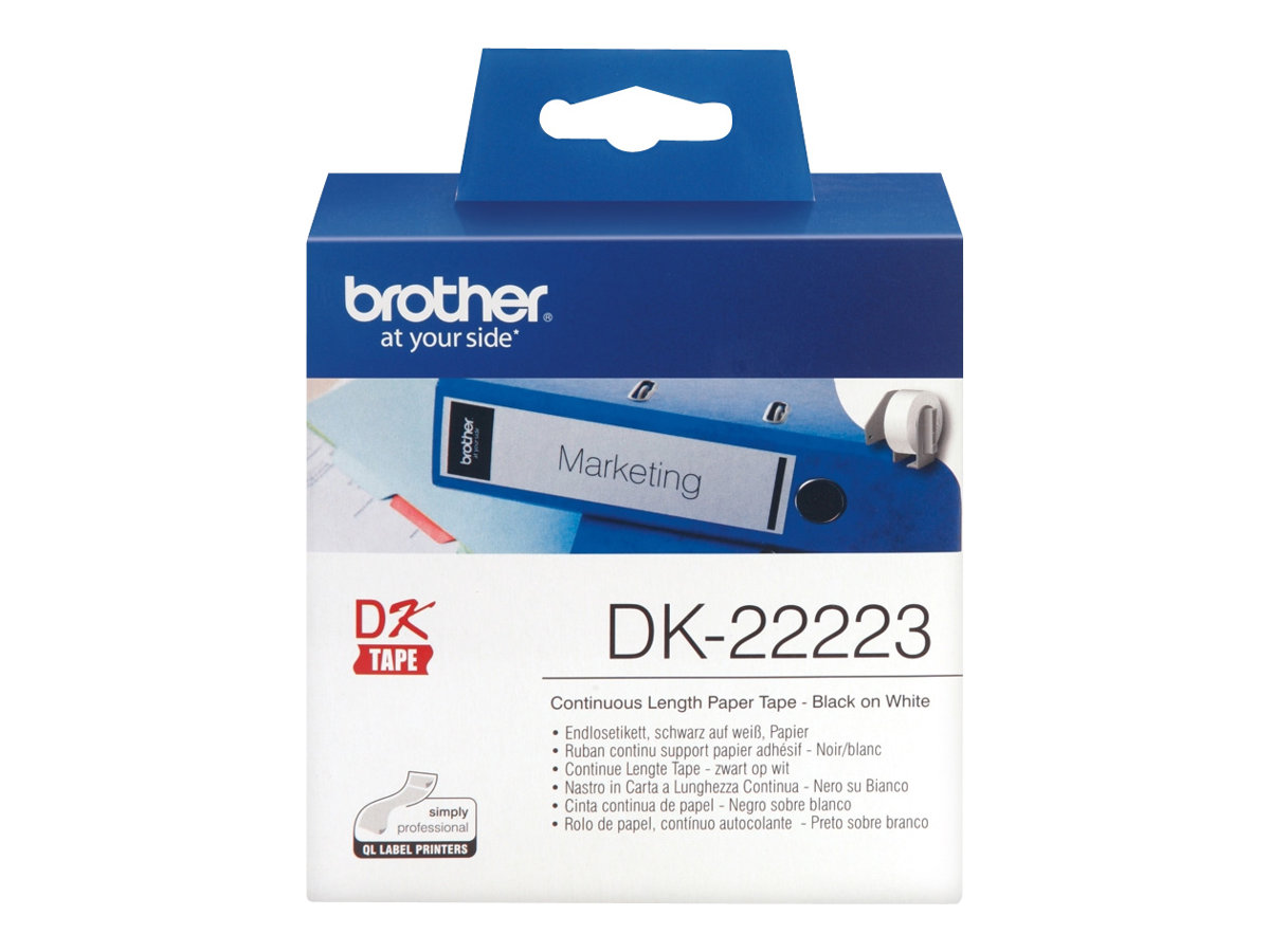 Brother DK-22223 - Papier - Schwarz auf Weiß - Rolle (5 cm x 30,5 m)