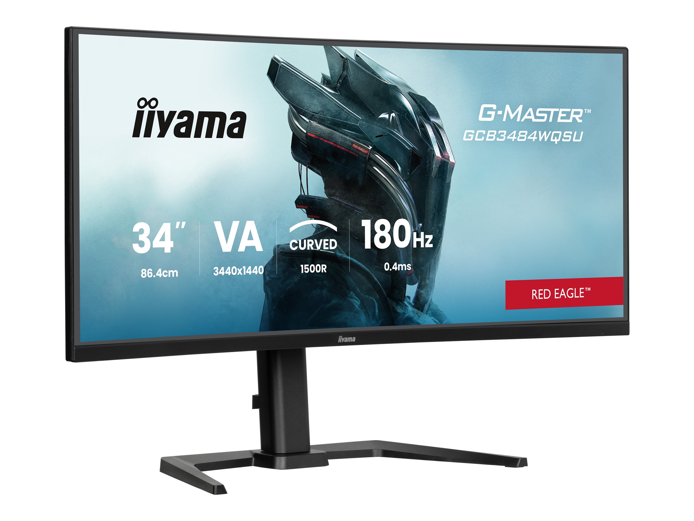Iiyama G-MASTER Red Eagle GCB3484WQSU-B1 - LED-Monitor - Gaming - gebogen - 86.4 cm (34), Ansicht 3