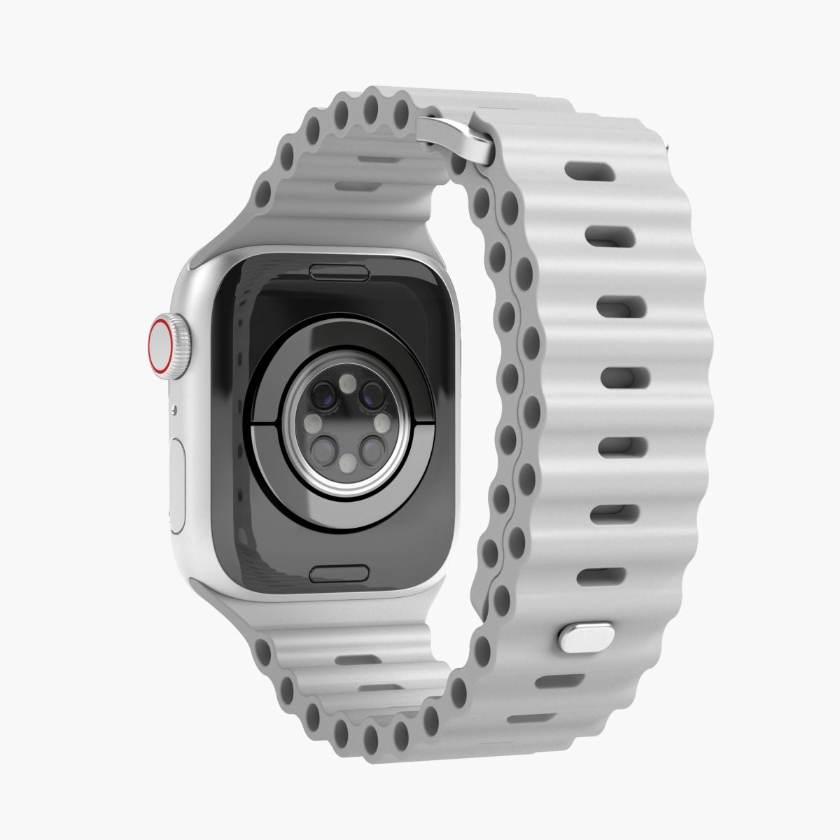 Vonmählen Wave Band - Band - Smartwatch - Grau - Apple - Apple Watch 38mm | 40mm | 41mm - Silikon, Ansicht 4