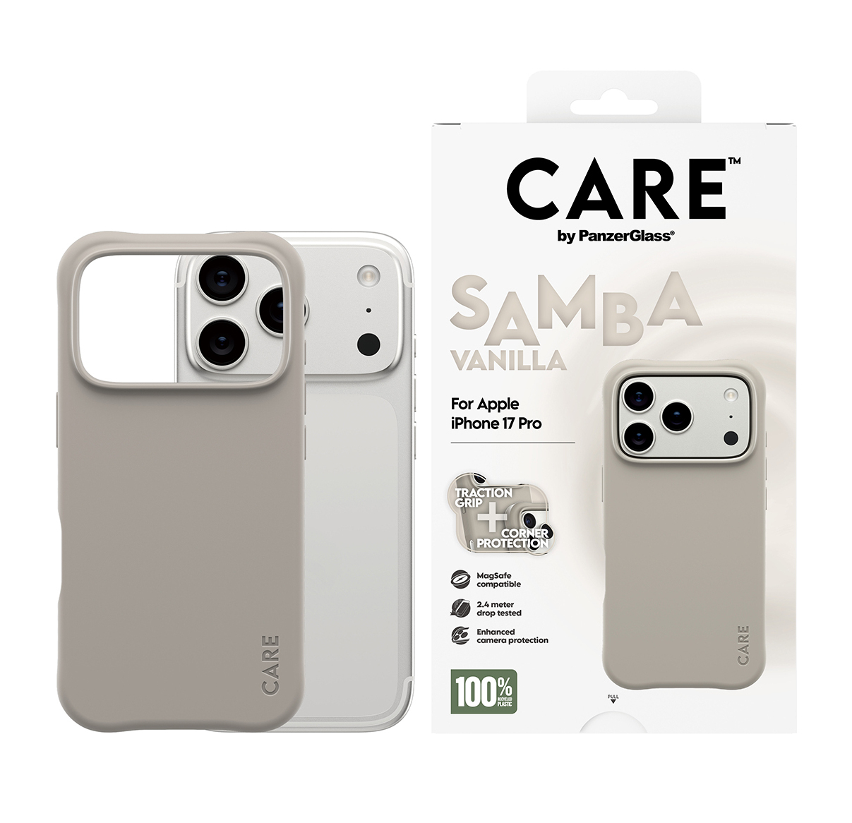 PanzerGlass CARE by Fashionable Case Samba Vanilla w. MagSafe iPhone 17, Ansicht 2
