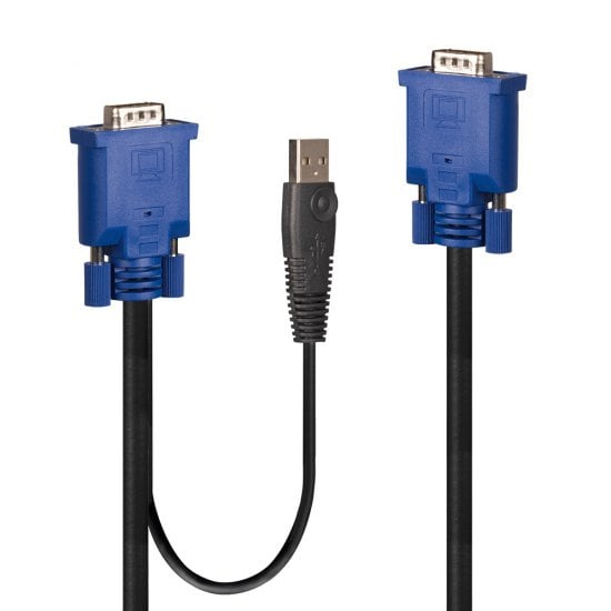 Lindy Tastatur- / Video- / Maus- (KVM-) Kabel - USB, HD-15 (VGA), Ansicht 2