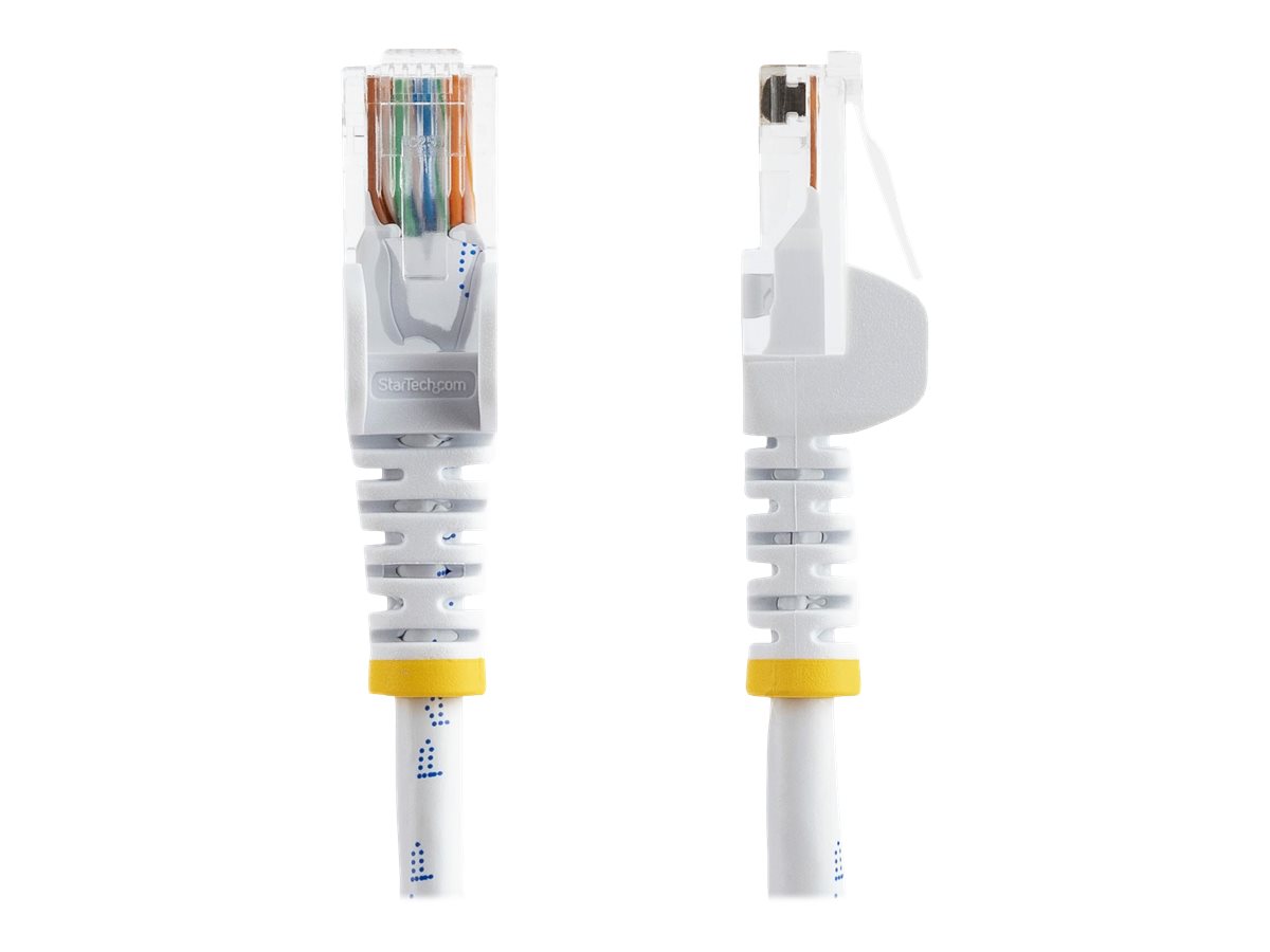 StarTech.com 5m Cat5e Ethernet Netzwerkkabel Snagless mit RJ45 - Cat 5e UTP Kabel - Weiß - Netzwerkkabel - RJ-45 (M)